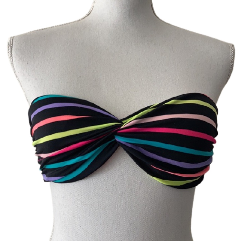 Victoria’s Secret small swim bikini strapless tube RAINBOW